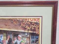 Framed & Signed "Bama Scores" By Ernie Eldredge Pront 511/700