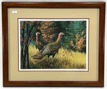 Maynard Reece "Wooded Seclusion-Turkey" Signed, Numbered, Limited Edition Print