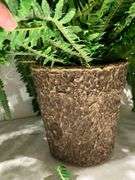 (4) Faux Potted Plants