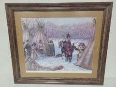 Framed "Mountain Offering" By T.L. Thompson Print
