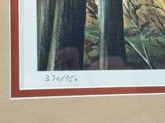 Maynard Reece "Wooded Seclusion-Turkey" Signed, Numbered, Limited Edition Print