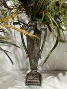 (4) Faux Potted Plants w/ Turkey Feathers