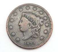 1833 Matron Head Large Cent, VG