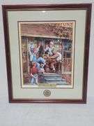 Framed & Signed "Bama Scores" By Ernie Eldredge Pront 511/700