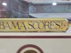 Framed & Signed "Bama Scores" By Ernie Eldredge Pront 511/700