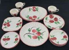 Blue Ridge Pottery HandPainted Crab Apple Dishes