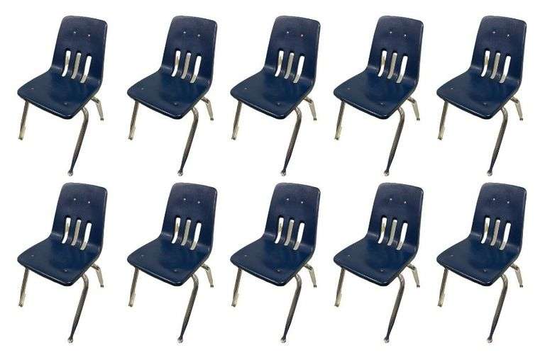 (10) Blue Children’s Chairs