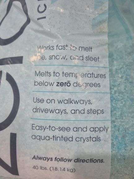 (3) 40 Lbs. Bags Of Zero-Ice Ice Melt