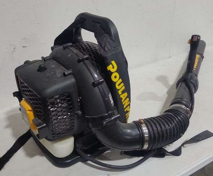 Poulan Pro PR48BT 48cc 2-Cycle Gas Backpack Leaf Blower - Black And ...