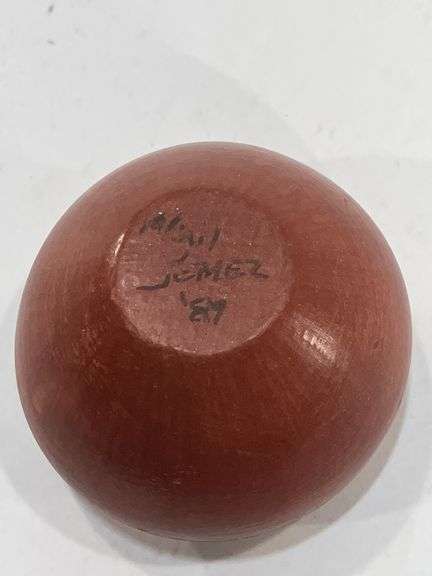 2.5” Signed Jemez Mexican Pottery Vase