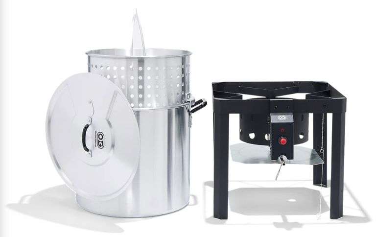 Outdoor Gourmet 60 Qt Boiling Kit - Black And Gold Auctions