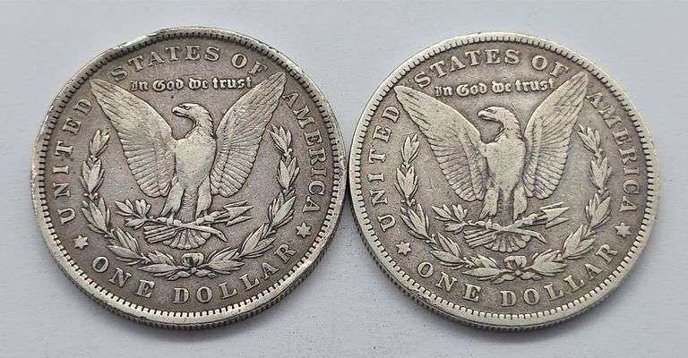 1880 & 1881 Morgan Dollars, Circulated