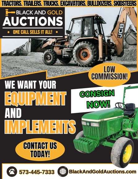 Consign Your Equipment Today!