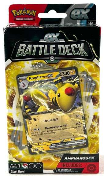 Sealed Pokémon TCG EX Battle Deck - Ampharos EX