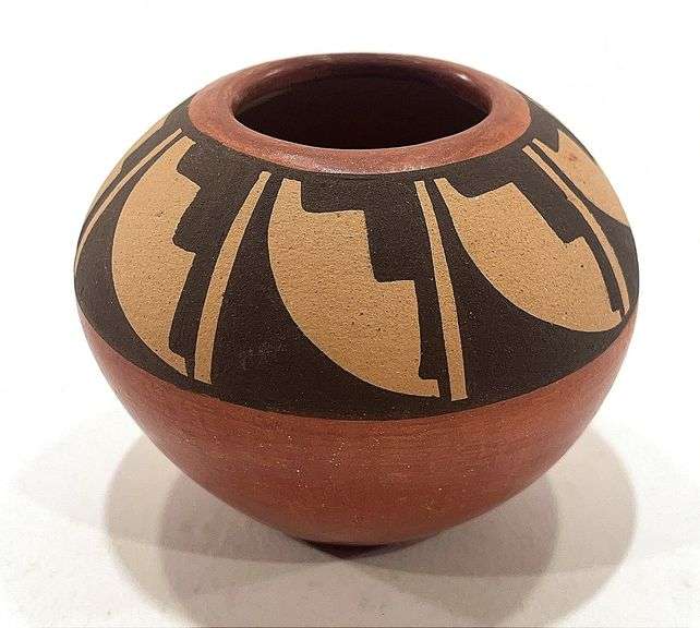 2.5” Signed Jemez Mexican Pottery Vase