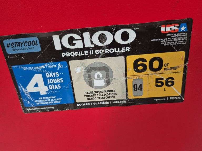 Igloo Profile 2 60 Qt Roller Cooler
