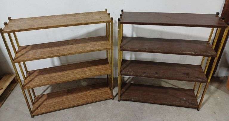 (2) Metal Bookshelves