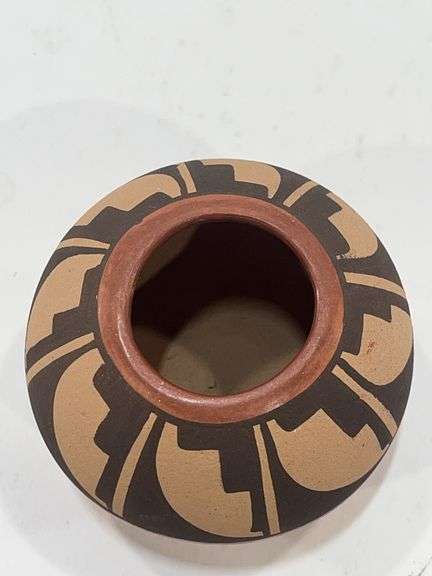 2.5” Signed Jemez Mexican Pottery Vase
