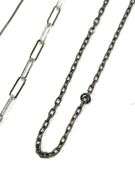 (3) Sterling Silver Chains & Angel Pendant