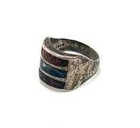 Mexican Sterling Silver Sodalite Ring Sz 10.5
