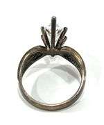Sterling Silver Marquise Cut Faux Diamond Ring Sz 8