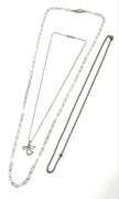 (3) Sterling Silver Chains & Angel Pendant