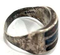 Mexican Sterling Silver Sodalite Ring Sz 10.5