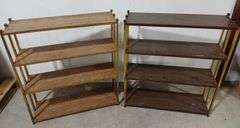 (2) Metal Bookshelves