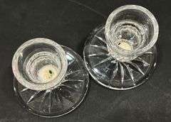 Waterford Crystal Set of 2 Candle Sticks 3.5"