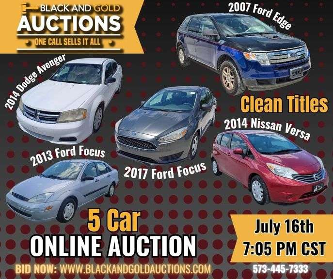 Dodge, Nissan & Ford Vehicle Auction
