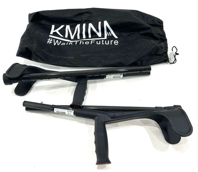 KMINA - Folding Carbon Fiber Crutches (x2 Unit, Open Cuff) And Crutches Tips 3/4 - View #12