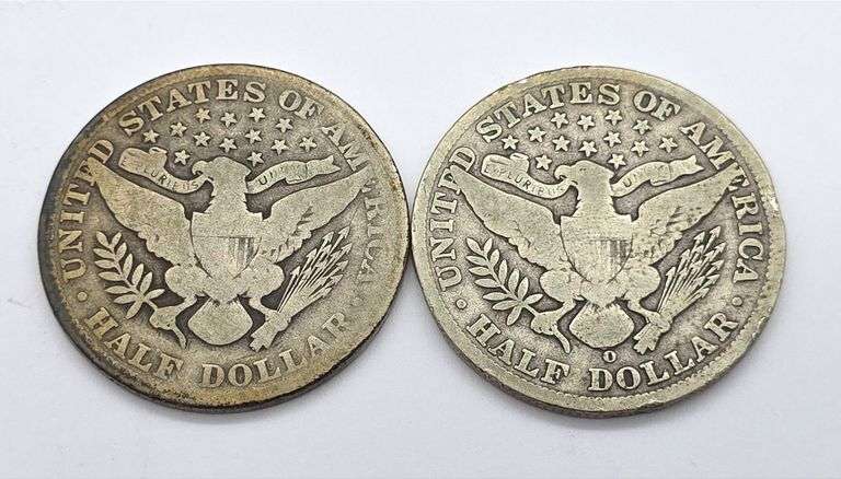 1904 & 1904-O Barber Halves, Good & VG