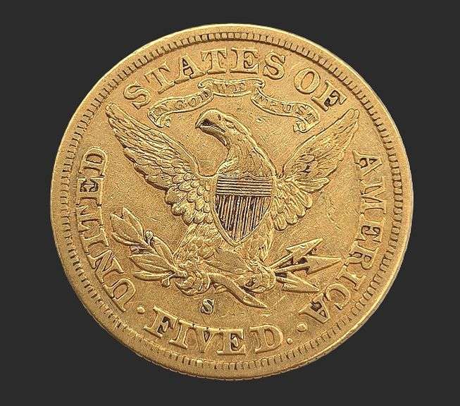 1880-S Gold $5 Liberty Head Half Eagle, VF+