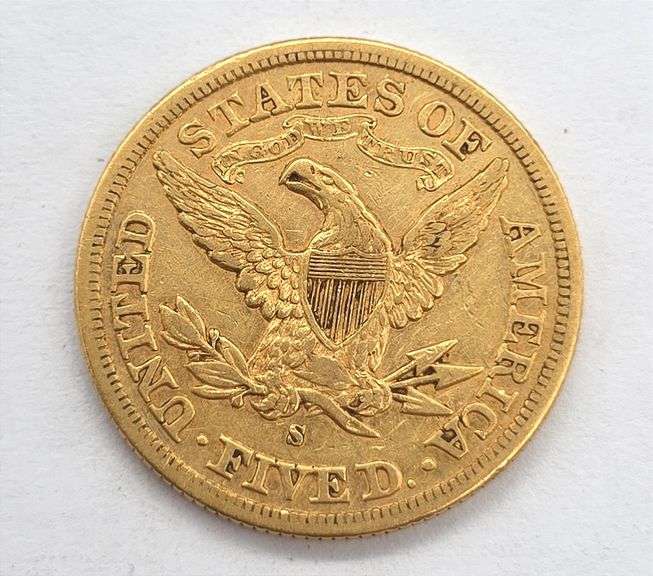 1880-S Gold $5 Liberty Head Half Eagle, VF+