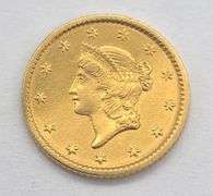 1852 Type 1 Liberty Head Gold Dollar, XF Details