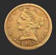 1902-S Gold $5 Liberty Head Half Eagle, Fine