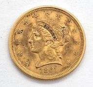 1859 Gold $2 1/2 Liberty Head Quarter Eagle XF/AU Details