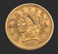 1859 Gold $2 1/2 Liberty Head Quarter Eagle XF/AU Details