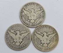 1906, 06-D, 06-O Barber Half Dollars