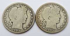 1905 & 1905-O Barber Half Dollars, Both Good