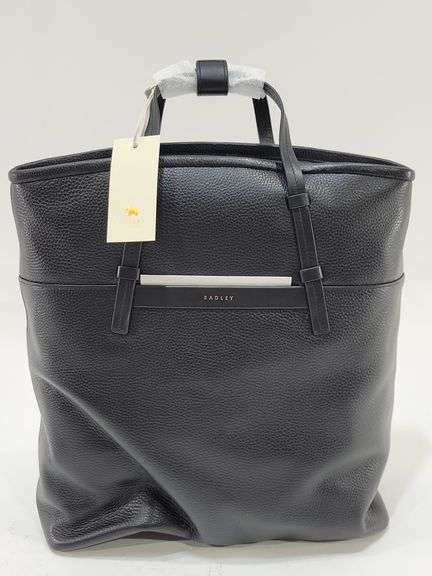 New Radley London Bridgewater 2.0 Women's Large Leather Ziptop Backpack Purse
