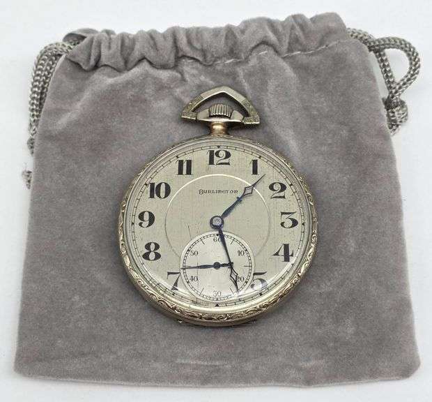 Burlington 14k Gold Filled Pocket Watch