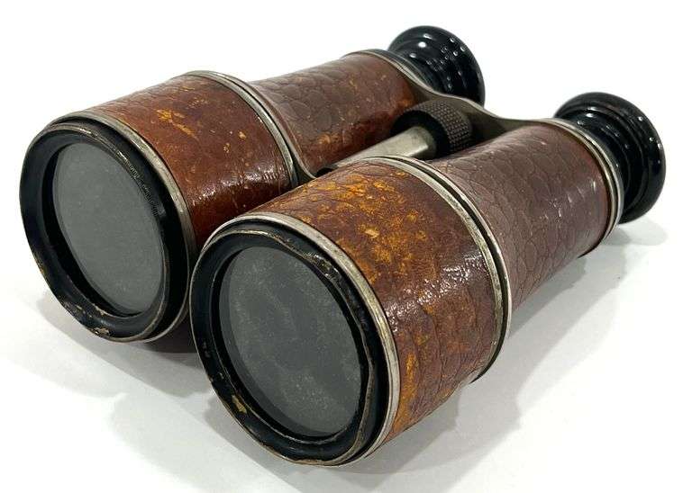 Antique Lepine Paris Leather Binoculars