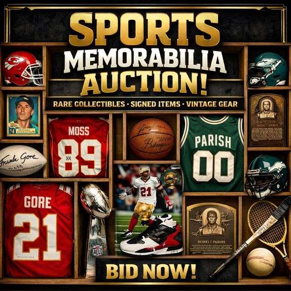 Sports Memorabilia and MORE Auction