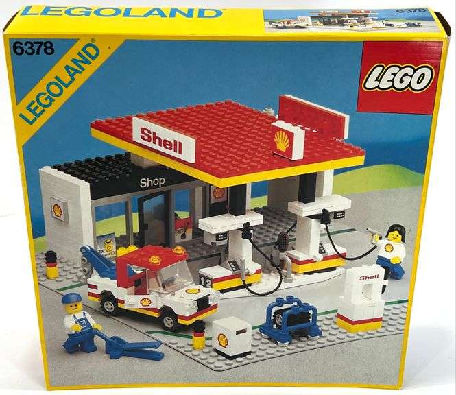 1986 LEGO LEGOLAND “Shell Service Station” (6378) - Black And Gold Auctions