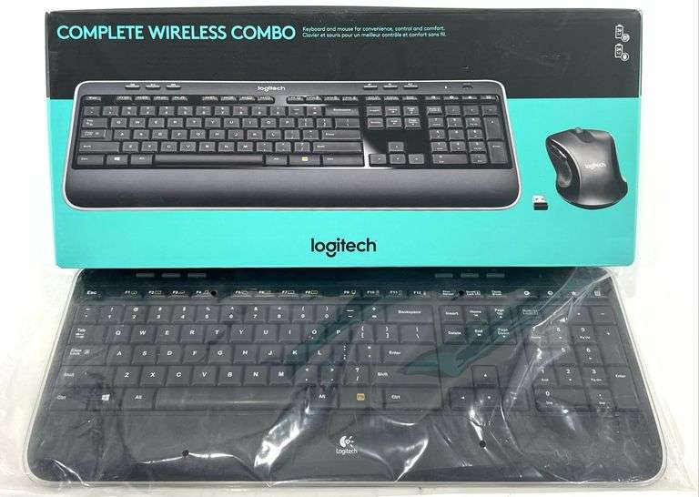 (2) LOGITECH Wireless Keyboards - Black And Gold Auctions