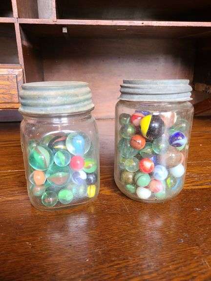 2 jars of marbles