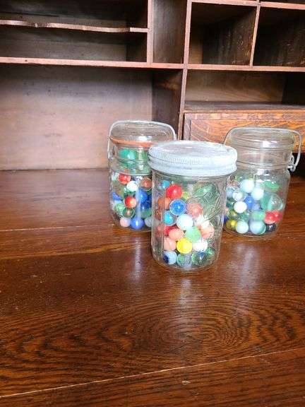 3 Jars of Marbles