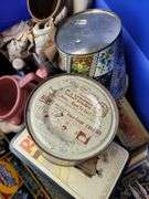 Vintage tins and decor