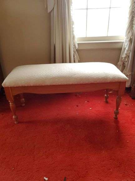 Padded Bench. Antique